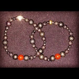 His&Her Heart Target Chakra Lava Diffuse Bracelet